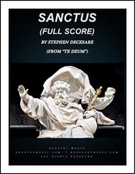 Sanctus from Te Deum SATB choral sheet music cover Thumbnail